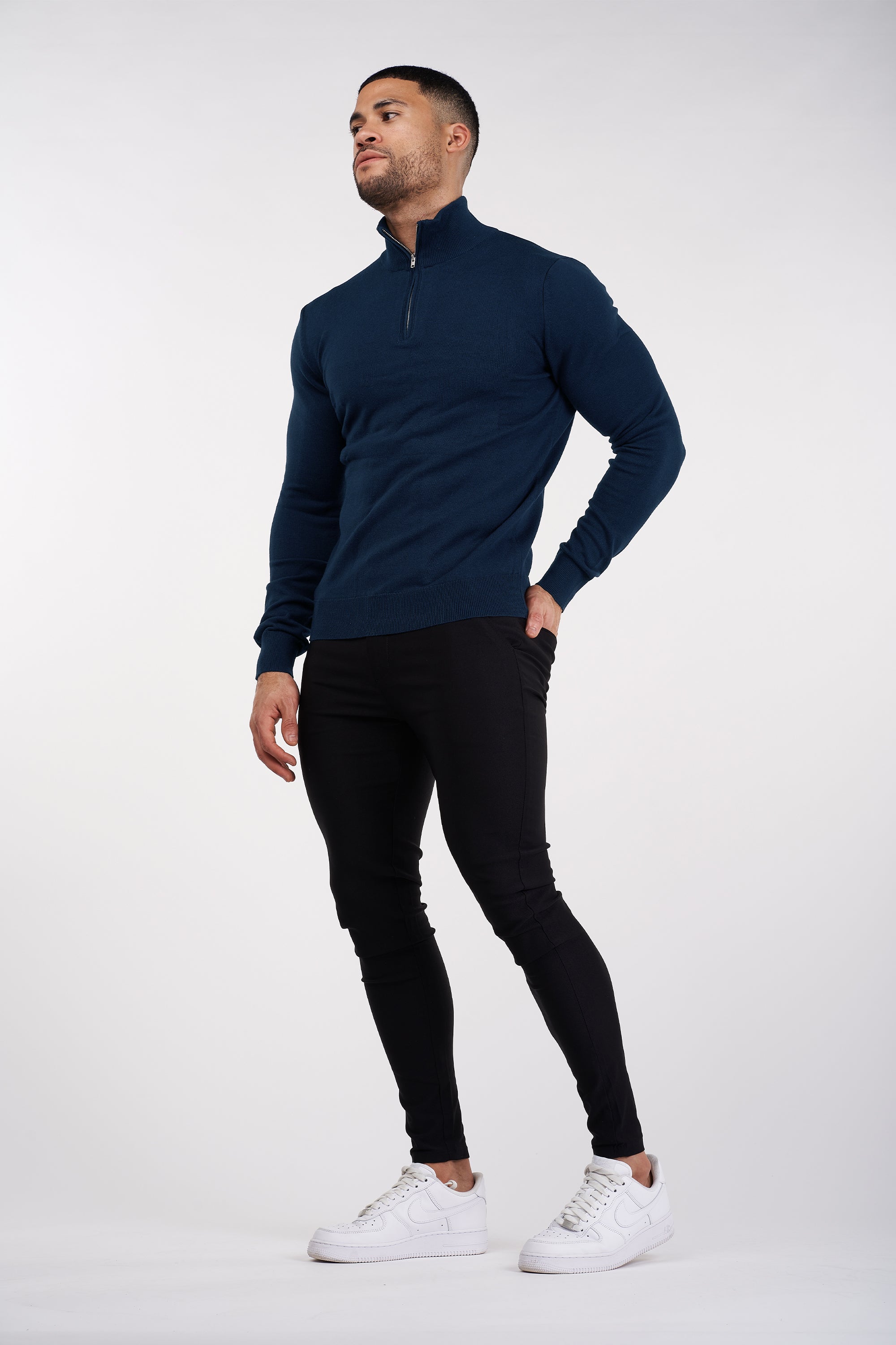Forth hoge hals merino gebreide trui