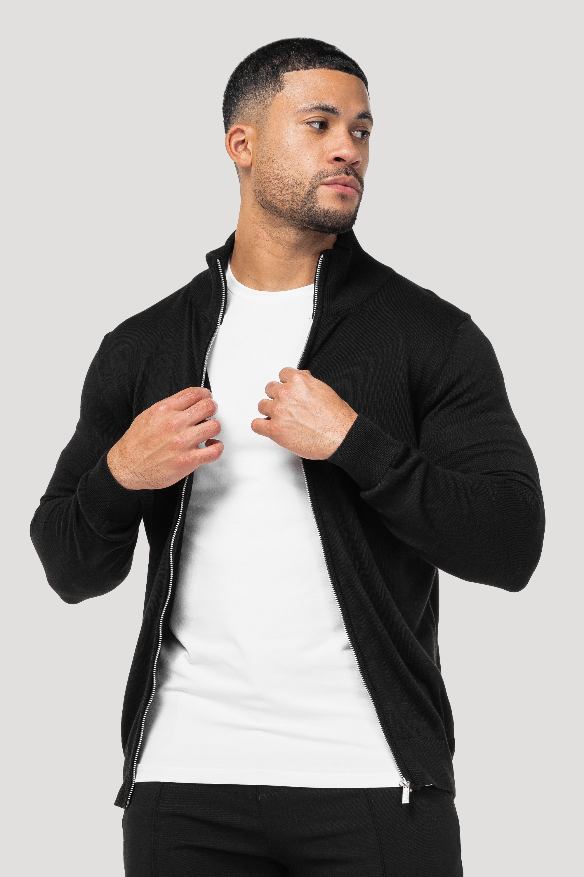 Positano Forth Heren Casual Jas Zwart