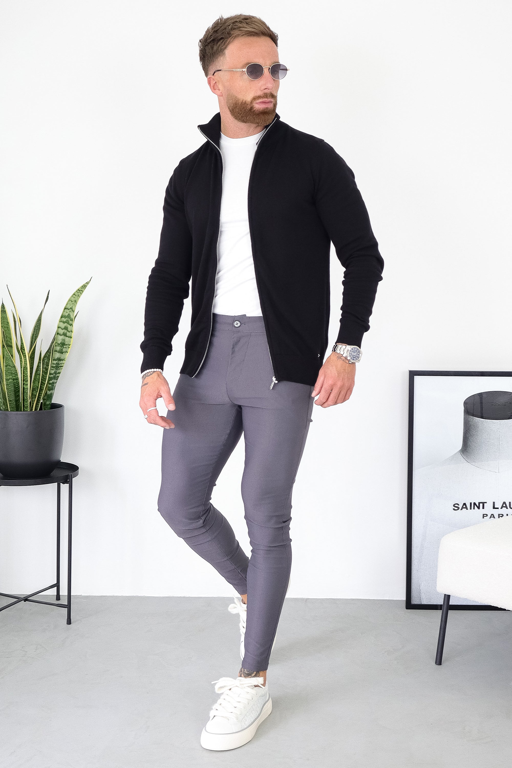 Positano Forth Heren Casual Jas Zwart