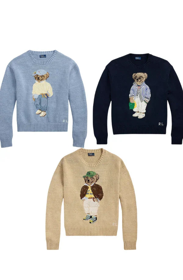 R.L Set 3 Styles RL Polo Bear Sweater