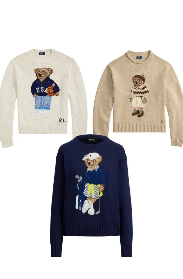 R.L Set 3 Styles  Polo Bear Sweater