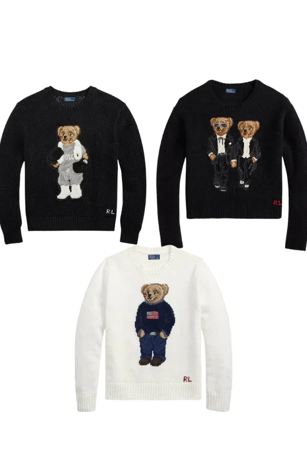 R.L Set 3 Styles RL Polo Bear Sweater Set