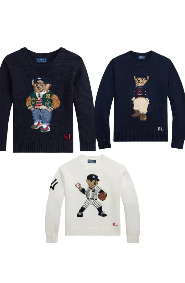 R.L Set 3 Styles RL Polo Bear Sweater Set YANKES