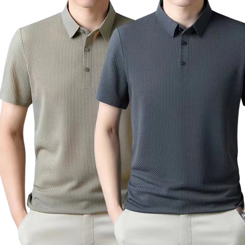[BUY 1, GET 2] – Ultra Fresh Silk Ice Polo Shirt + FREE Watch