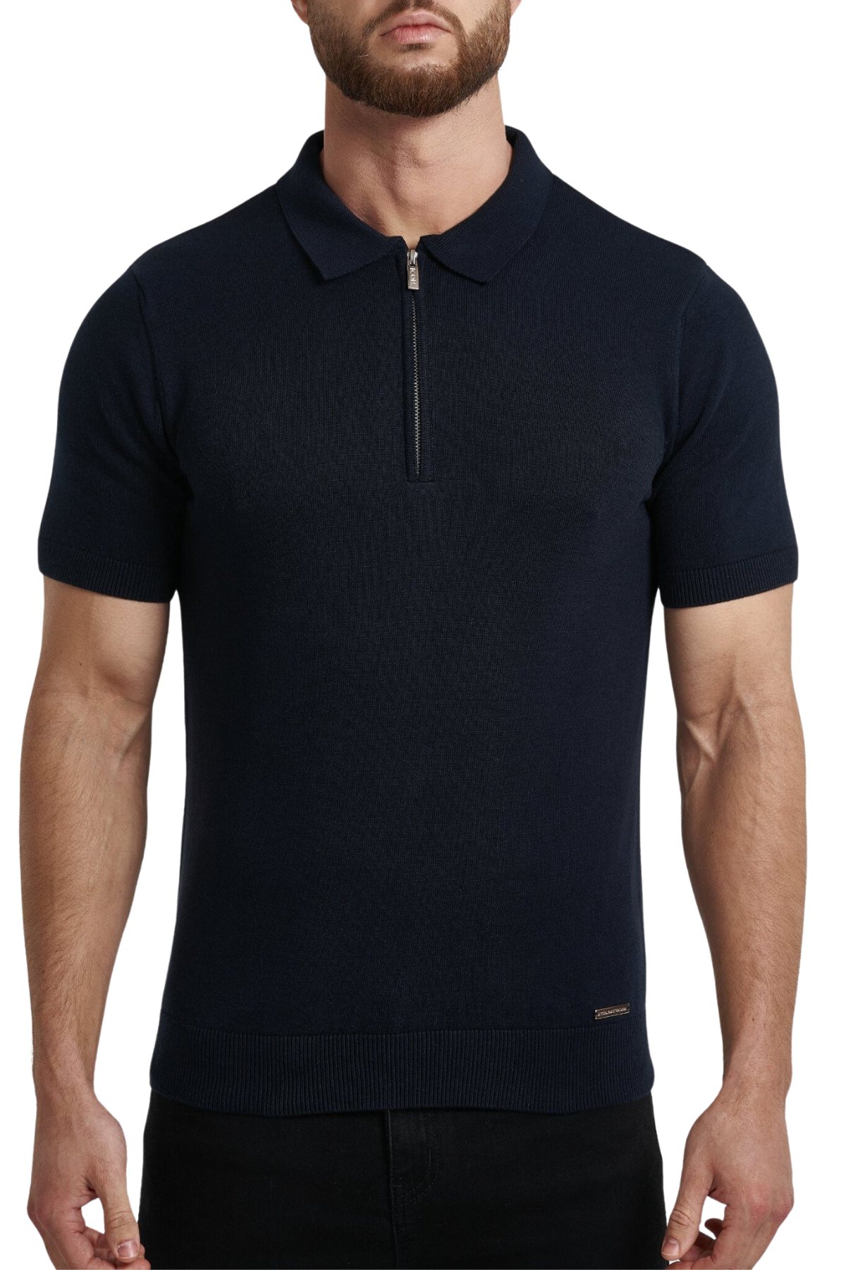 Pima Forth poloshirt met rits