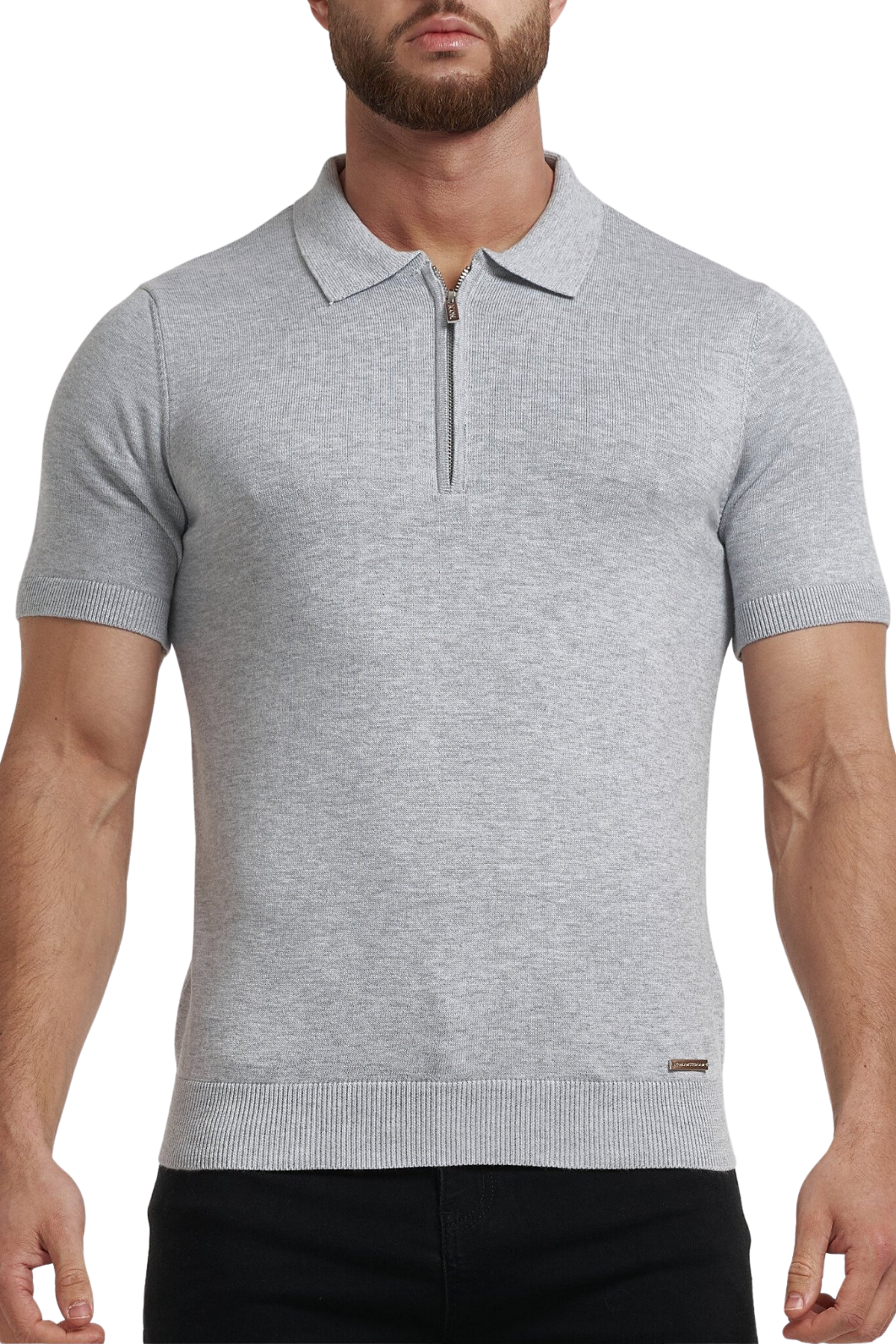 Pima Forth poloshirt met rits
