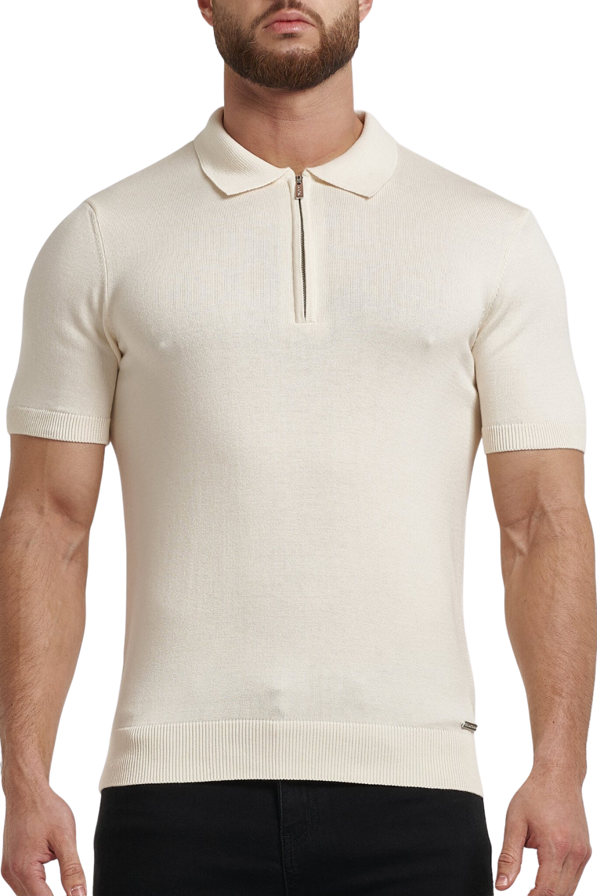 Pima Forth poloshirt met rits