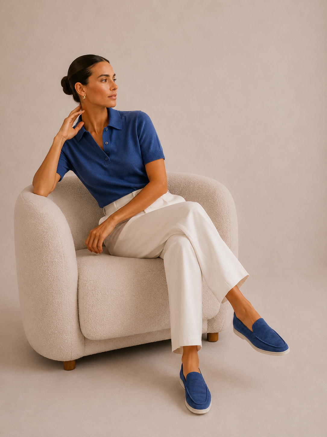 Lady Royal Blue Yacht Loafer