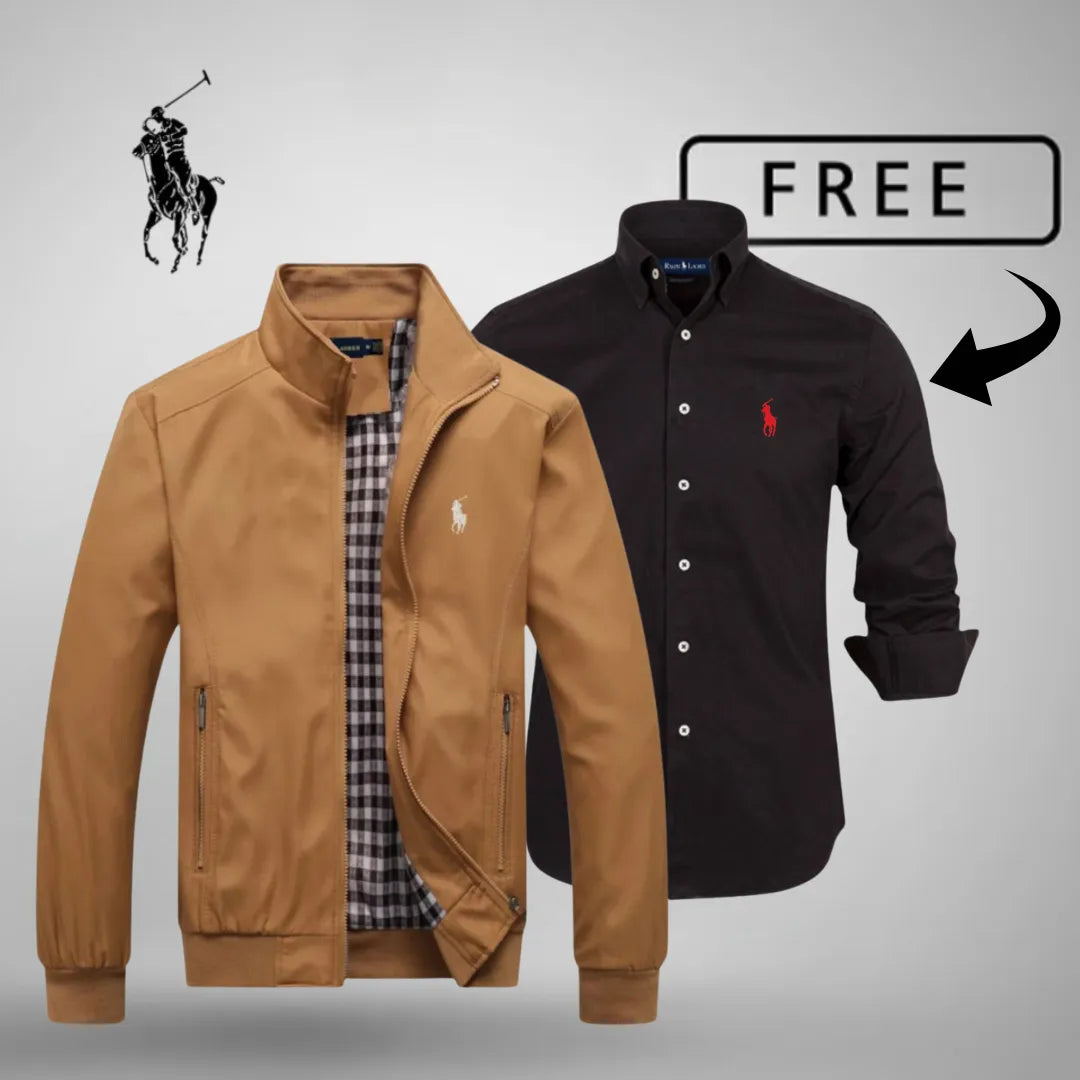 R.L Casual Zip-Up Bomber Premium + FREE Jumper or Shirt (Your Choice)