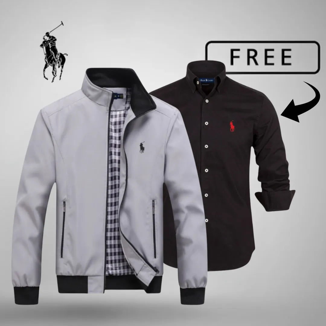 R.L Casual Zip-Up Bomber Premium + FREE Jumper or Shirt (Your Choice)
