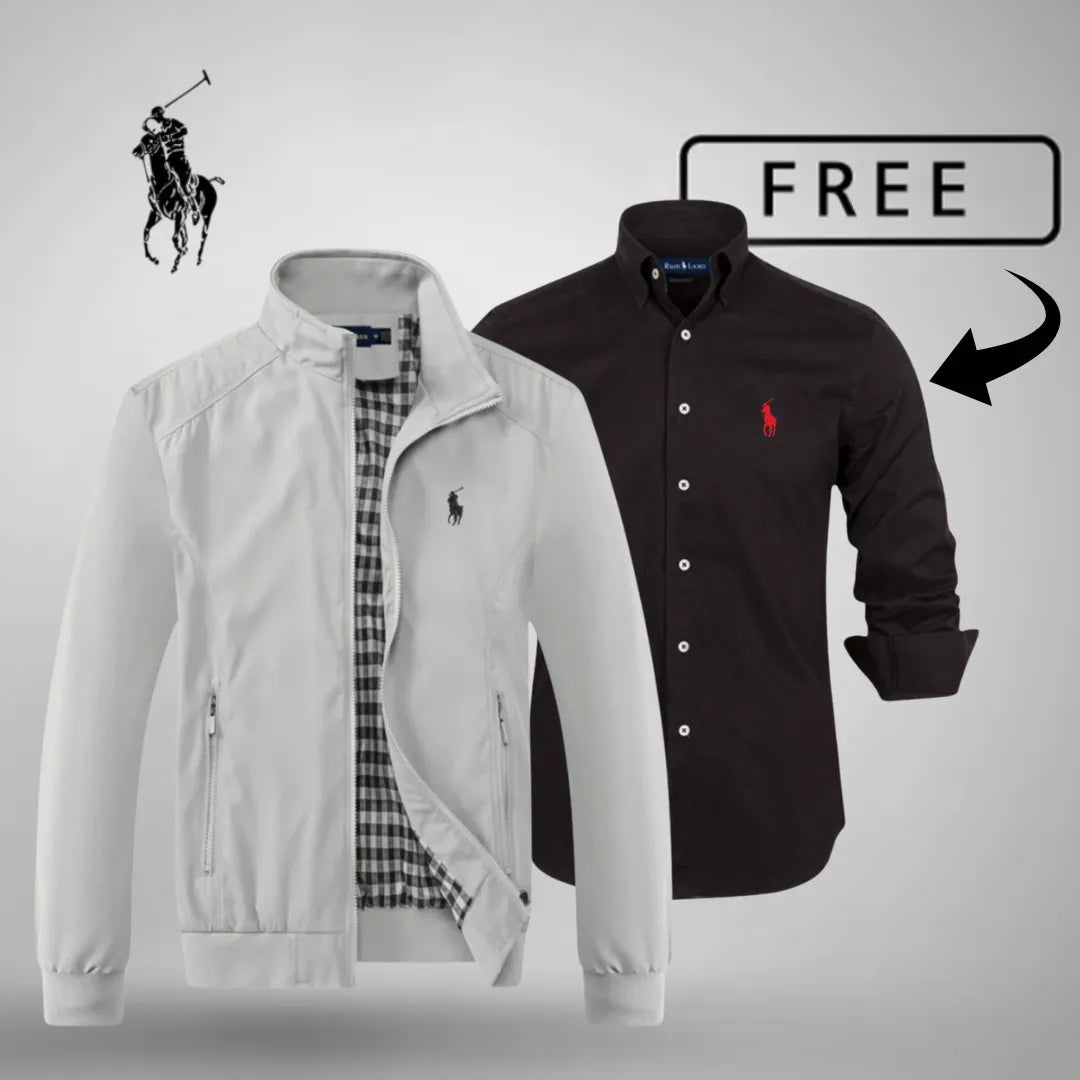 R.L Casual Zip-Up Bomber Premium + FREE Jumper or Shirt (Your Choice)
