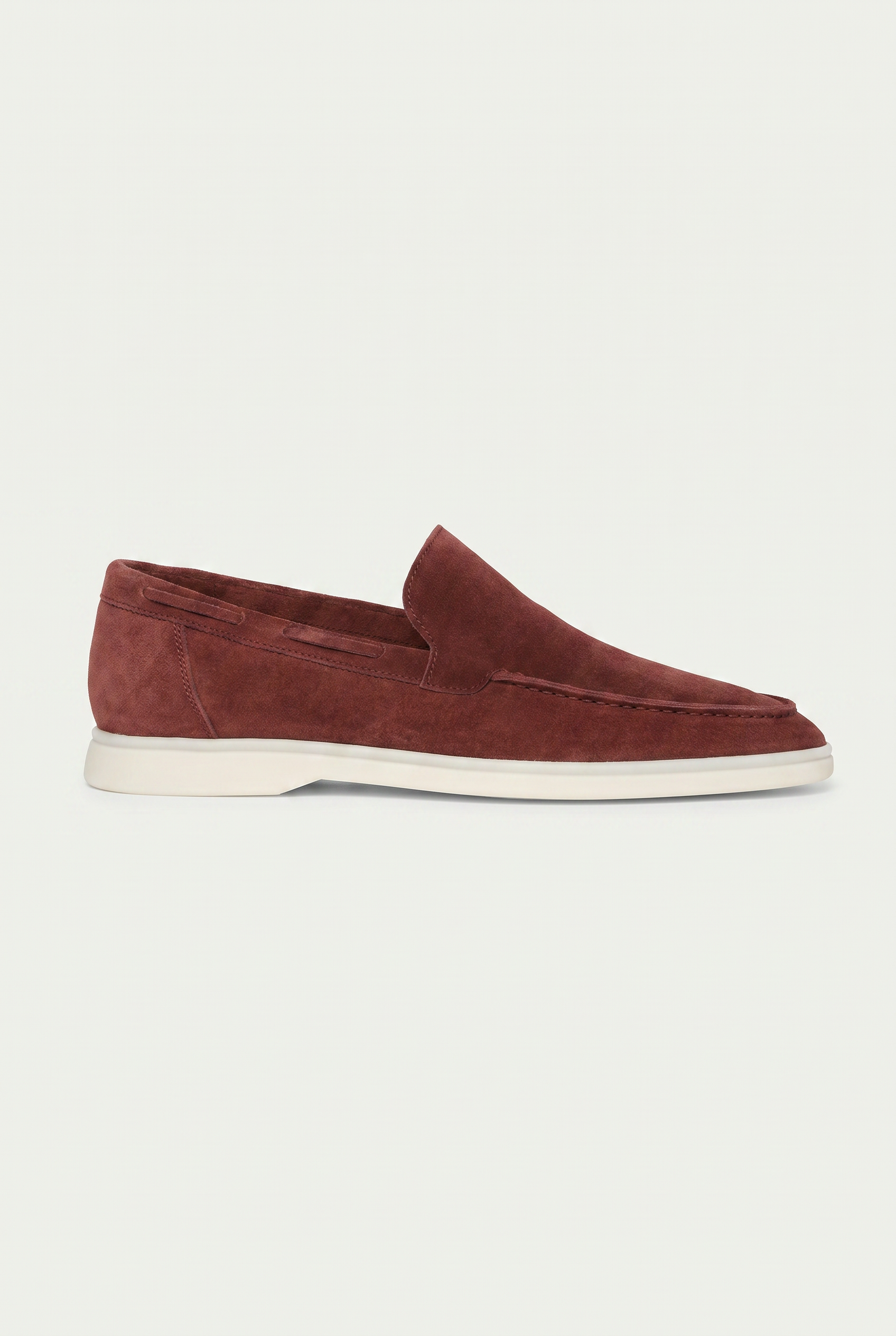 Moreno Classic Suede Loafer Burgundy — view 1
