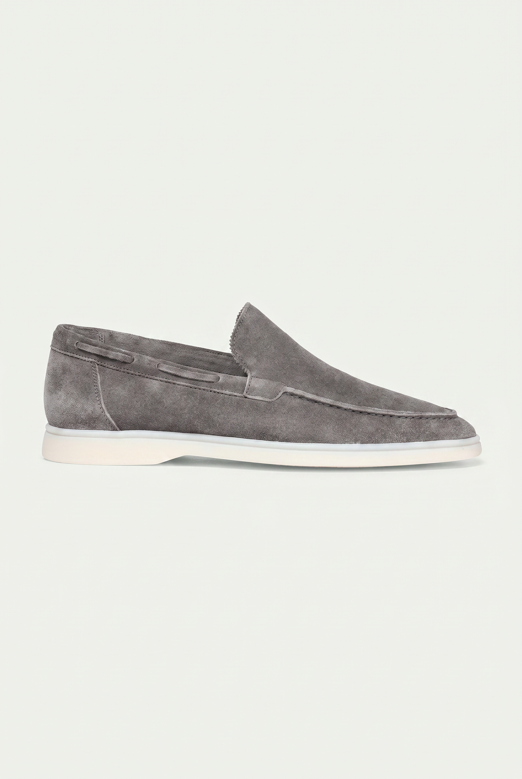 Moreno Classic Suede Loafer Grey — view 1