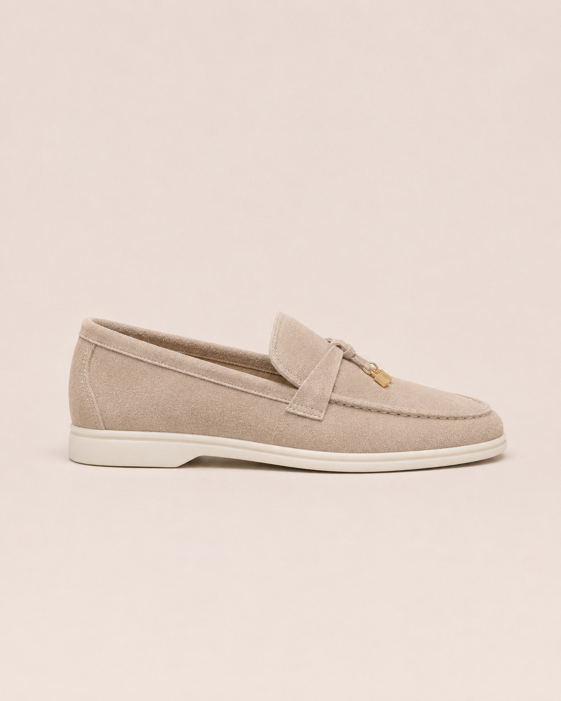 Lady Apricot Buckle Loafer