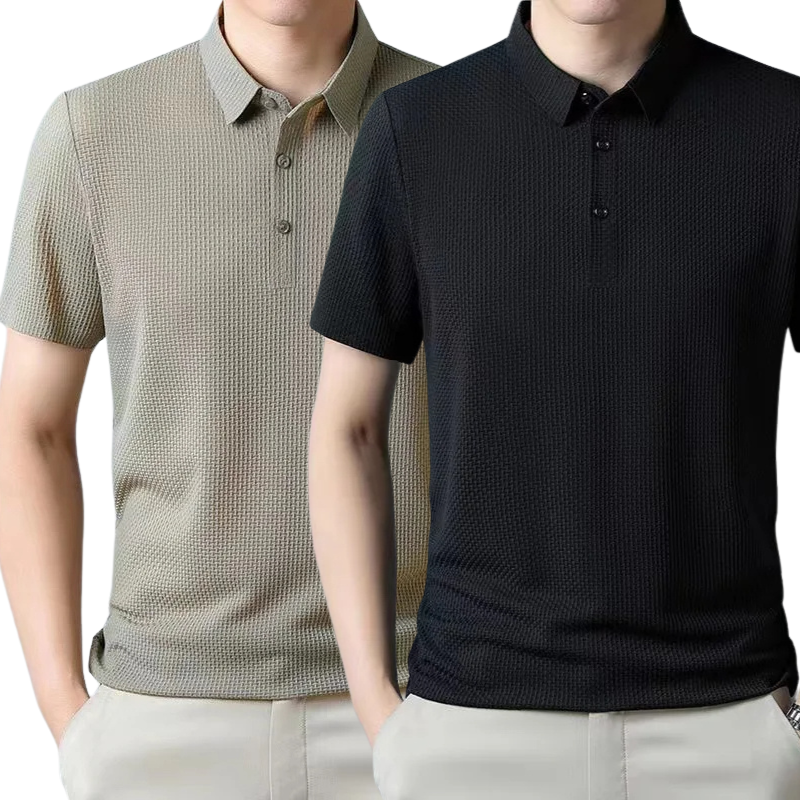 [BUY 1, GET 2] – Ultra Fresh Silk Ice Polo Shirt + FREE Watch