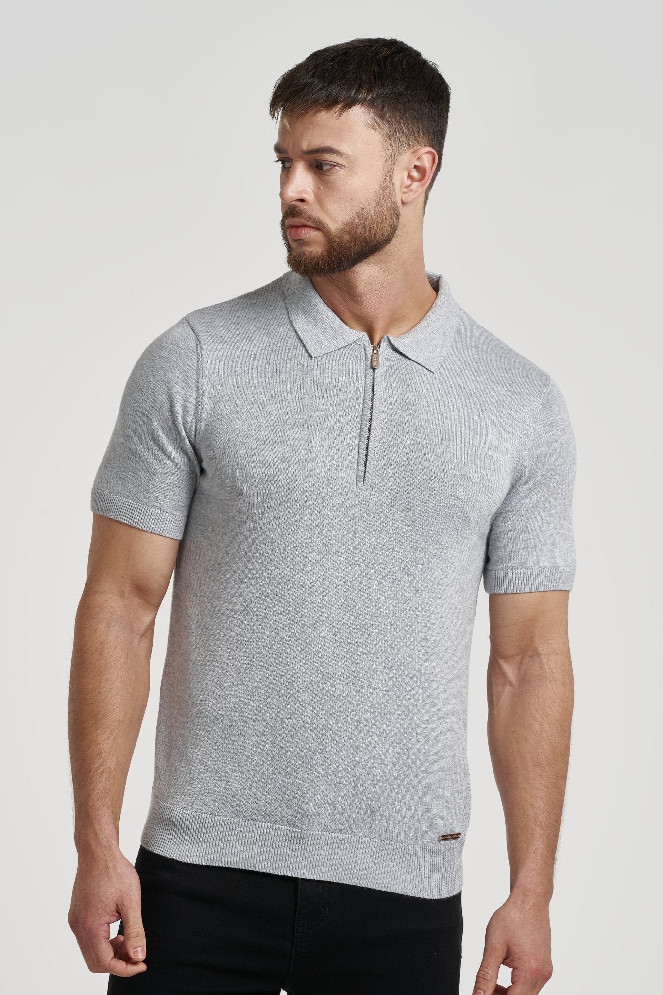 Pima Forth poloshirt met rits
