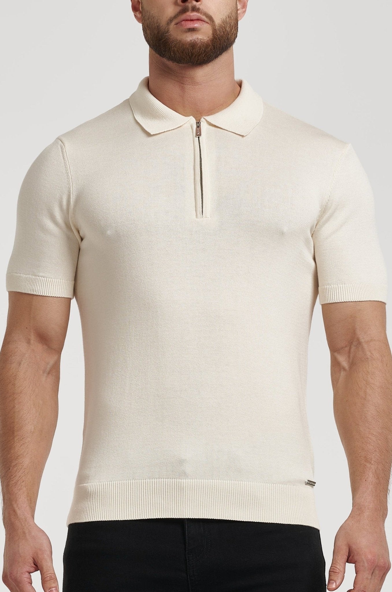 Pima Forth Zip Polo Shirt