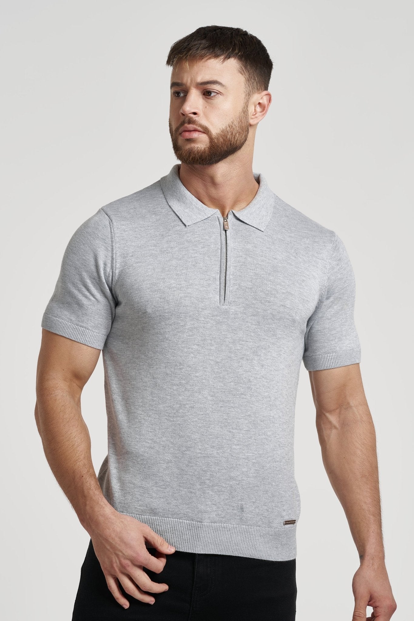 Pima Forth poloshirt met rits