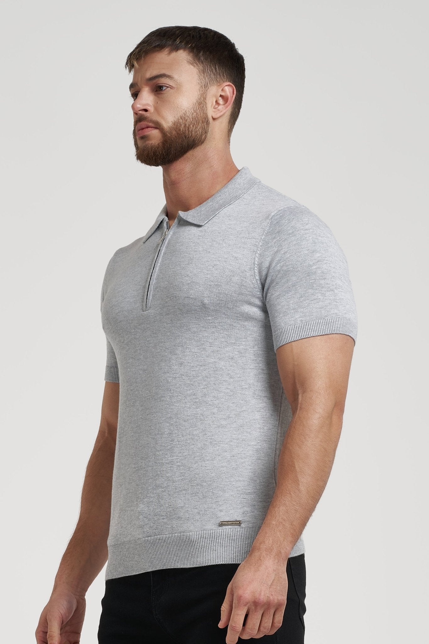 Pima Forth poloshirt met rits