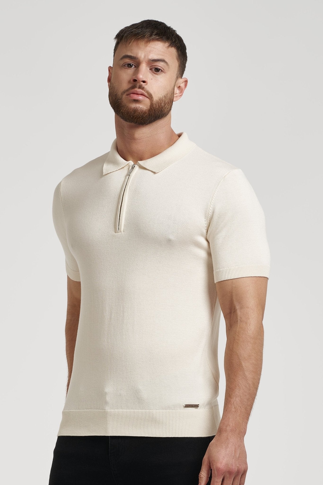 Pima Forth Zip Polo Shirt