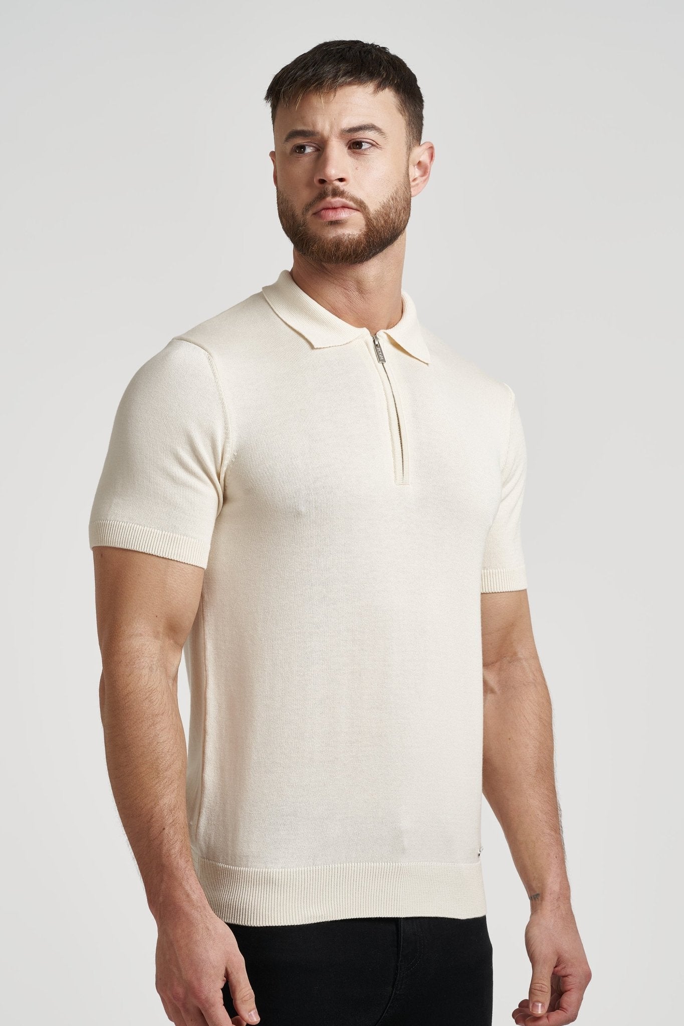 Pima Forth Zip Polo Shirt