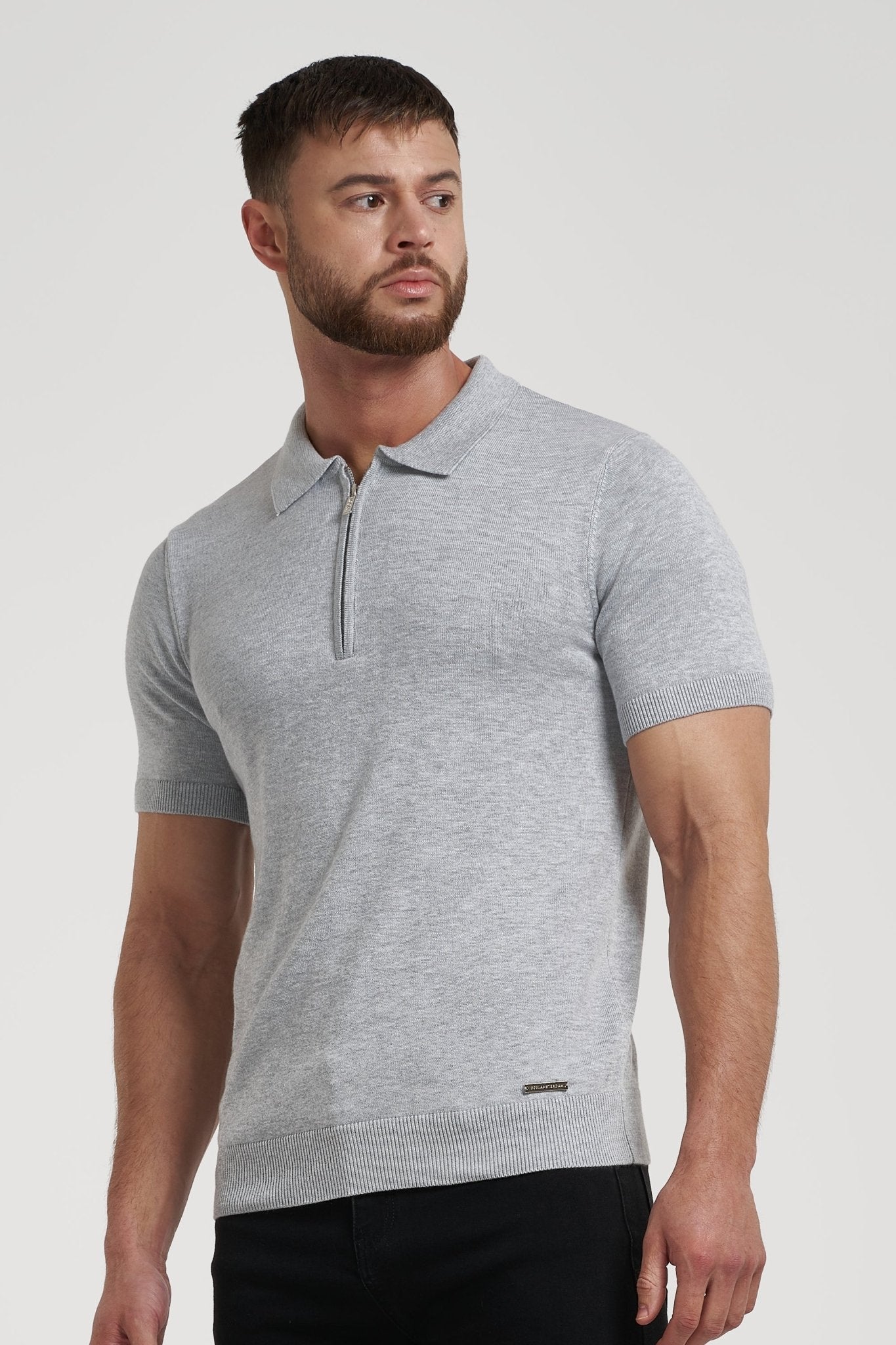 Pima Forth poloshirt met rits