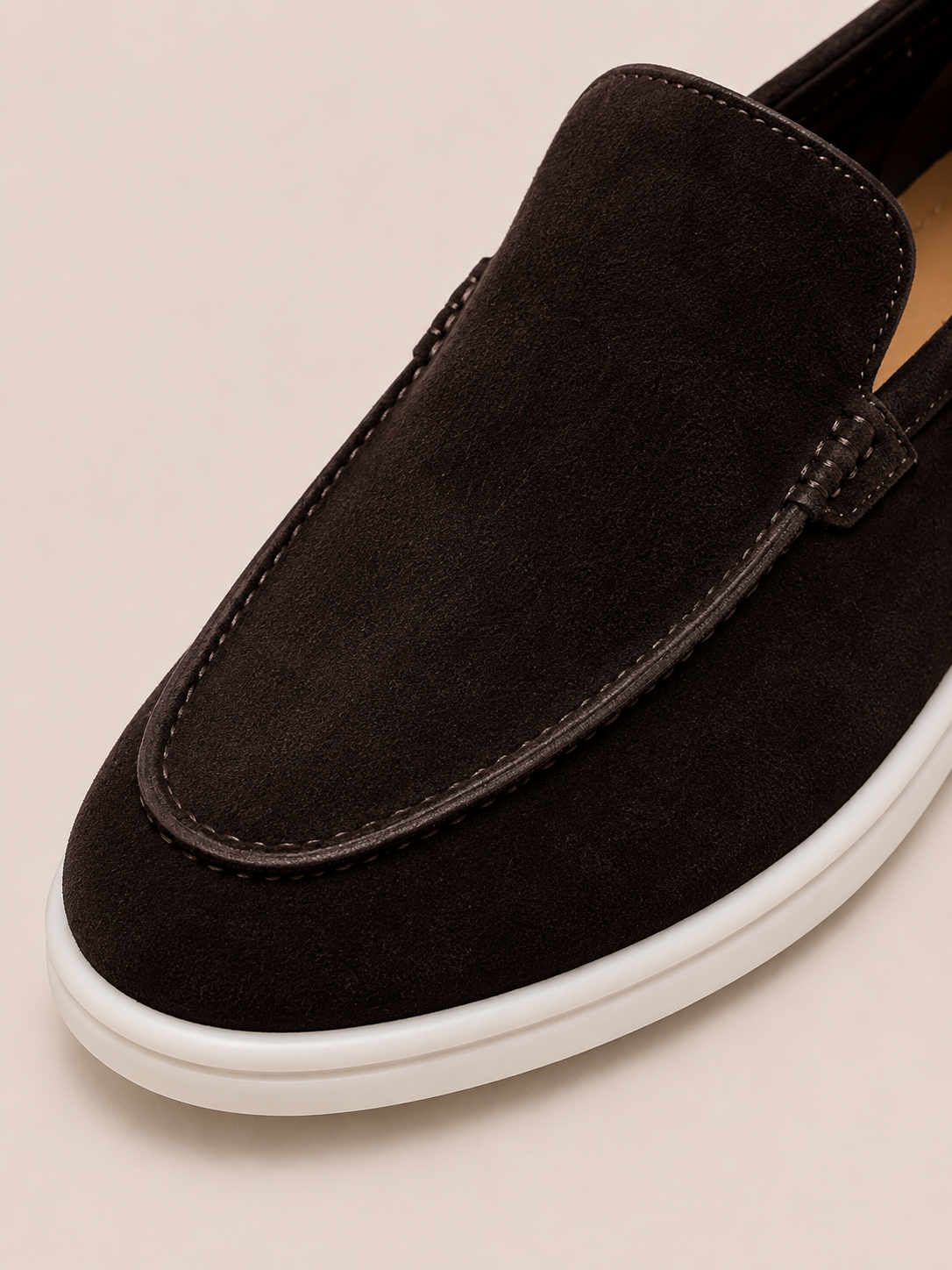 Lady Dark Brown Cowhide Slip-On Loafers