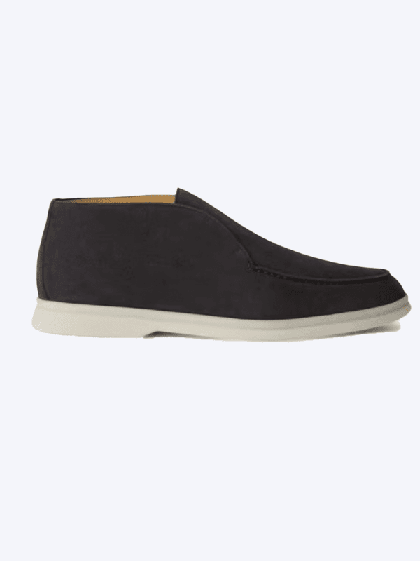 Elegance Forth Men's Suede Loafer Black