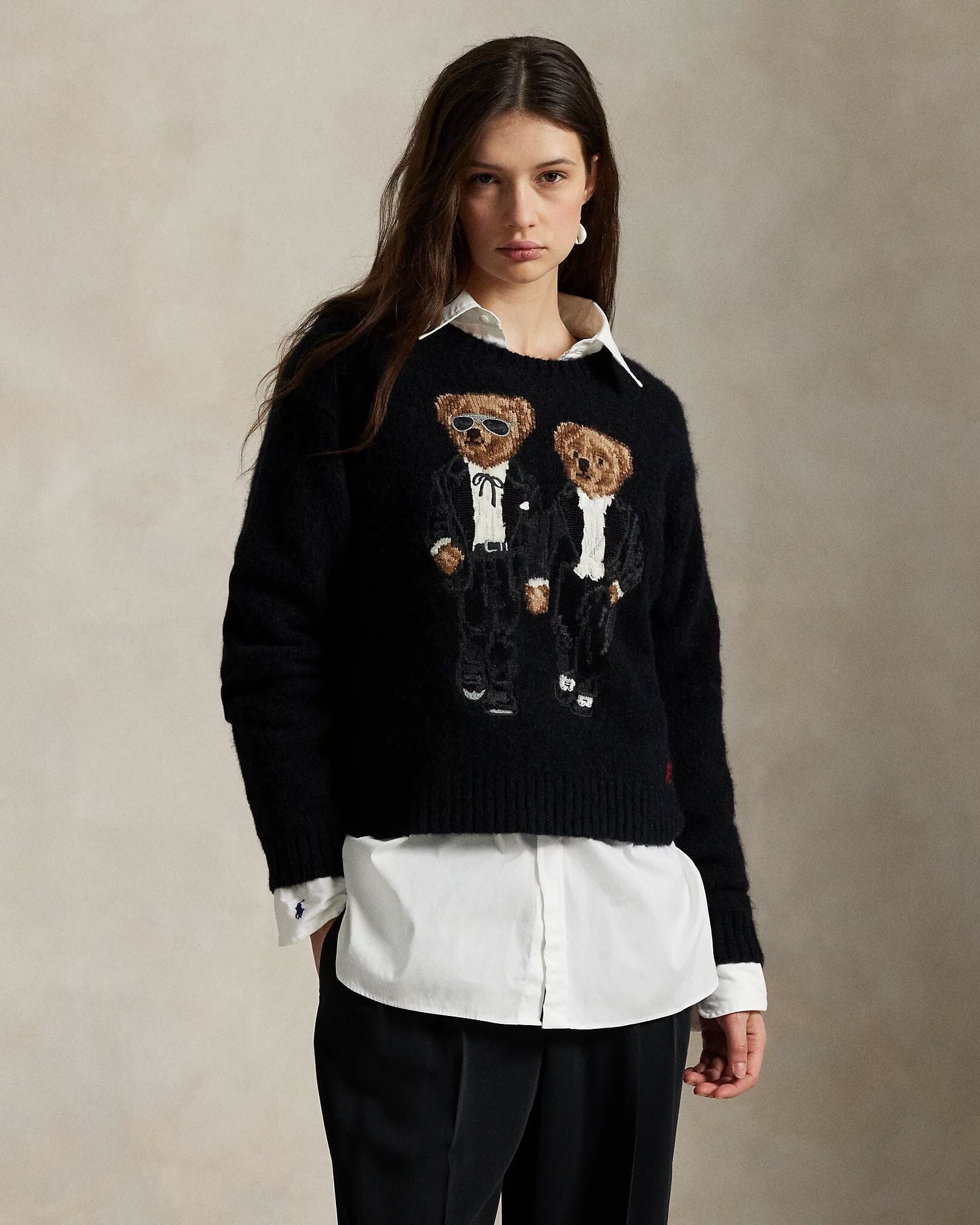 R.L The Ralph & Ricky Tuxedo Bear Sweater