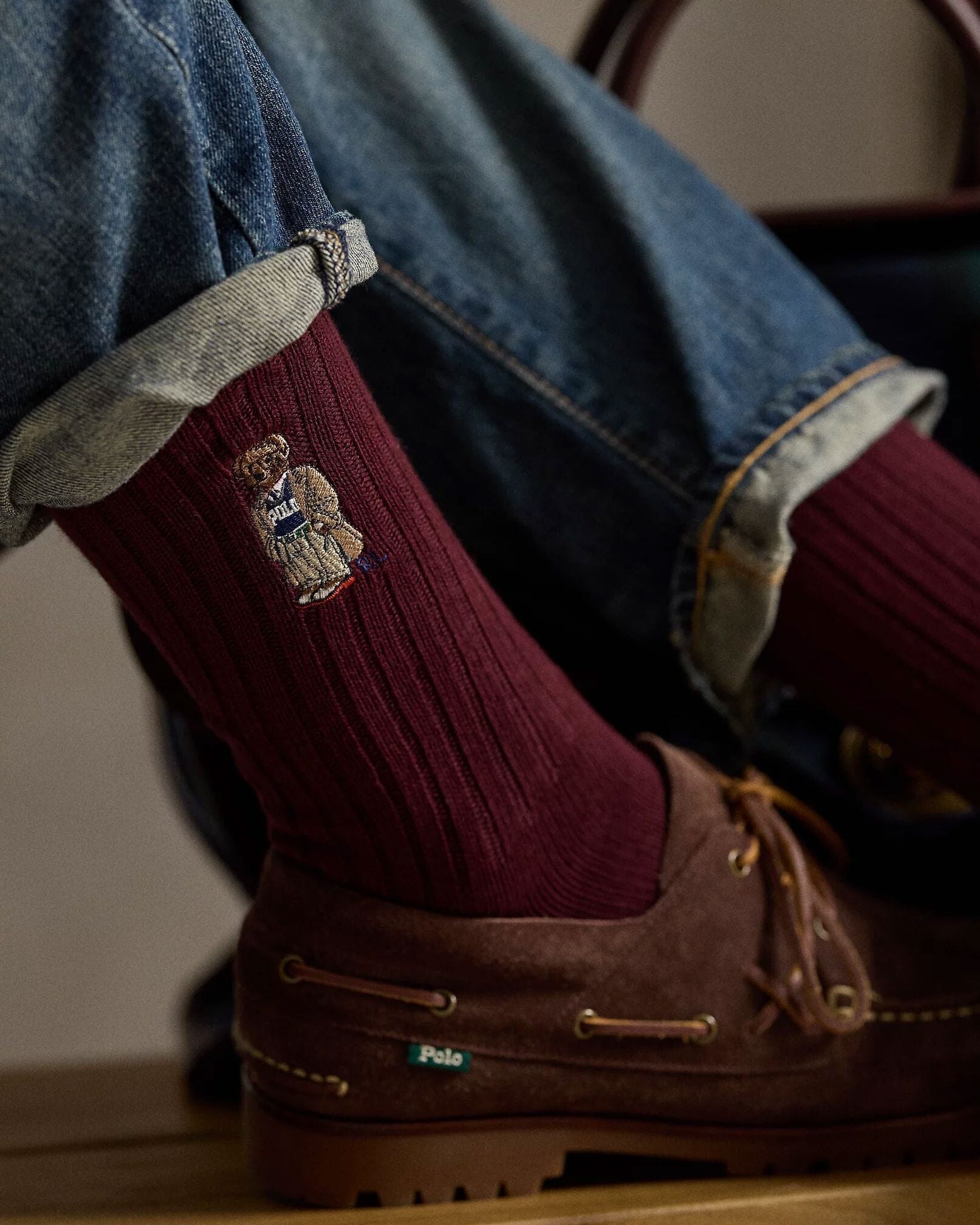 R.L Polo Bear Crew Socks 3-Gift Set
