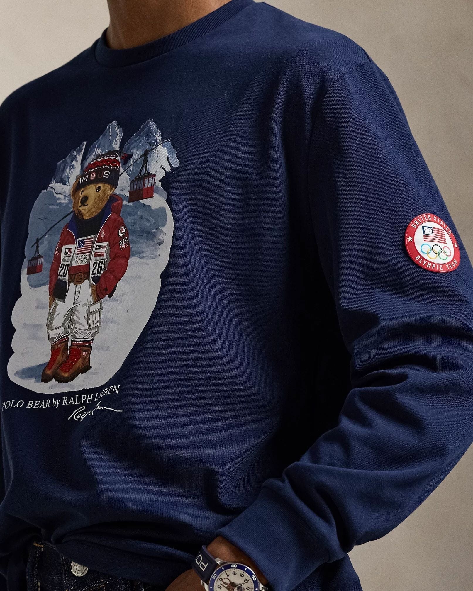R.L Team USA Polo Bear T-Shirt