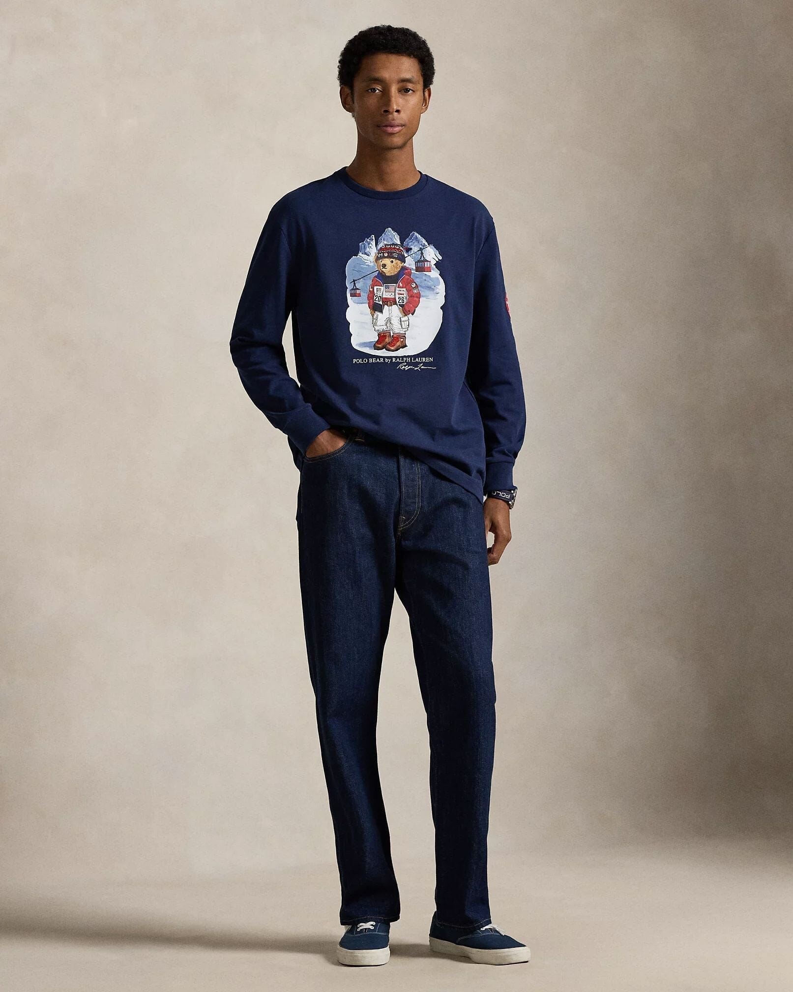 R.L Team USA Polo Bear T-Shirt
