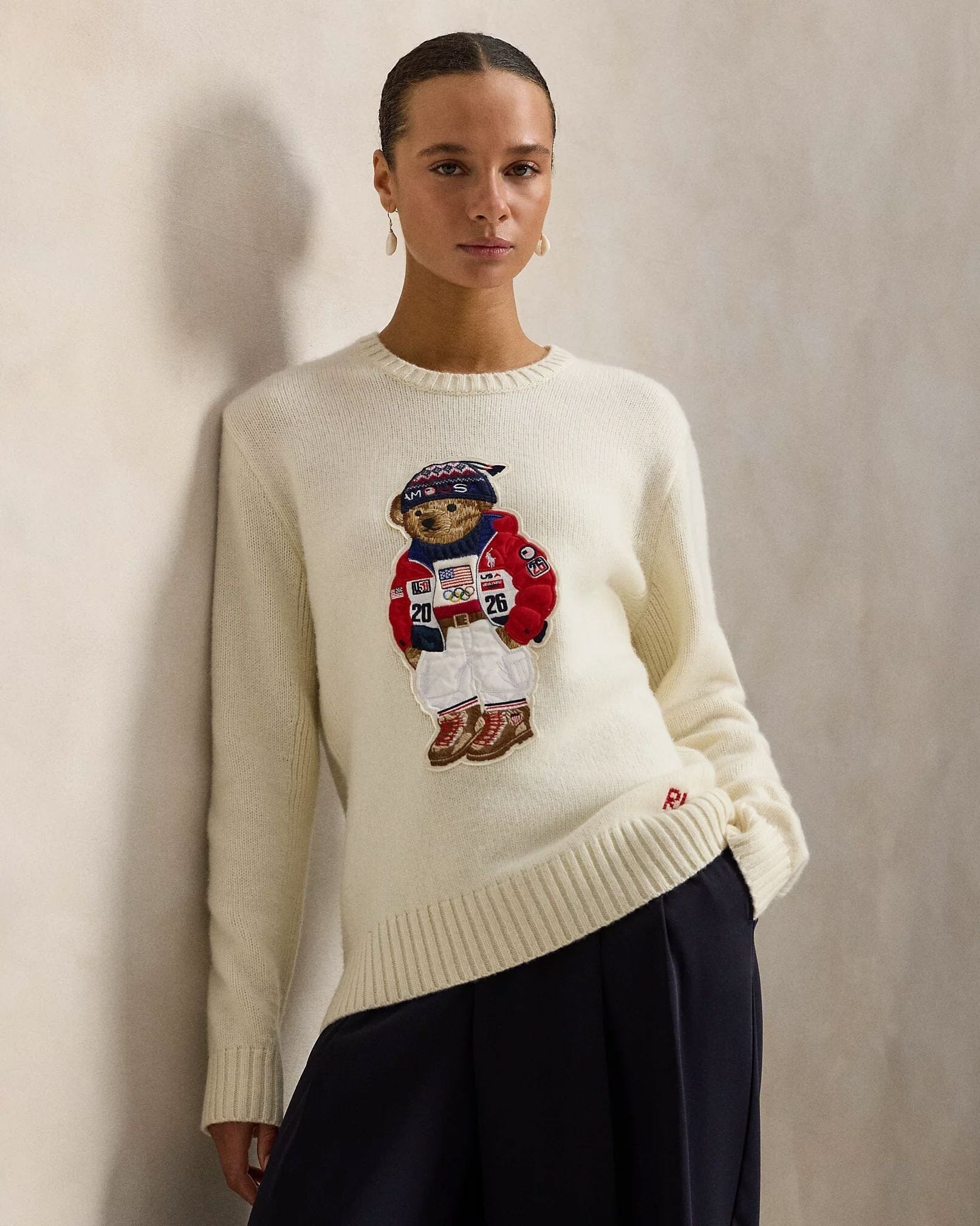 R.L Team USA Polo Bear Sweater
