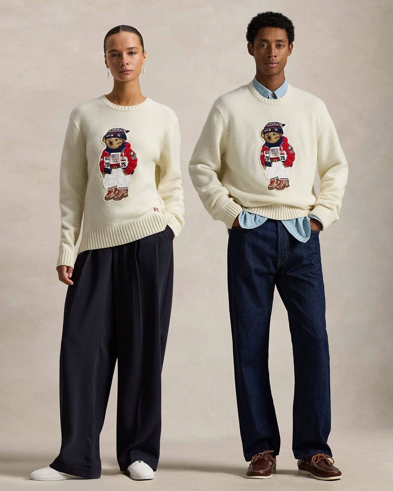 R.L Team USA Polo Bear Sweater