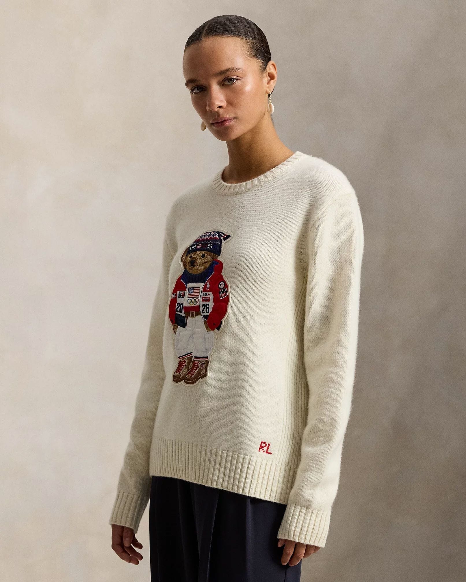 R.L Team USA Polo Bear Sweater