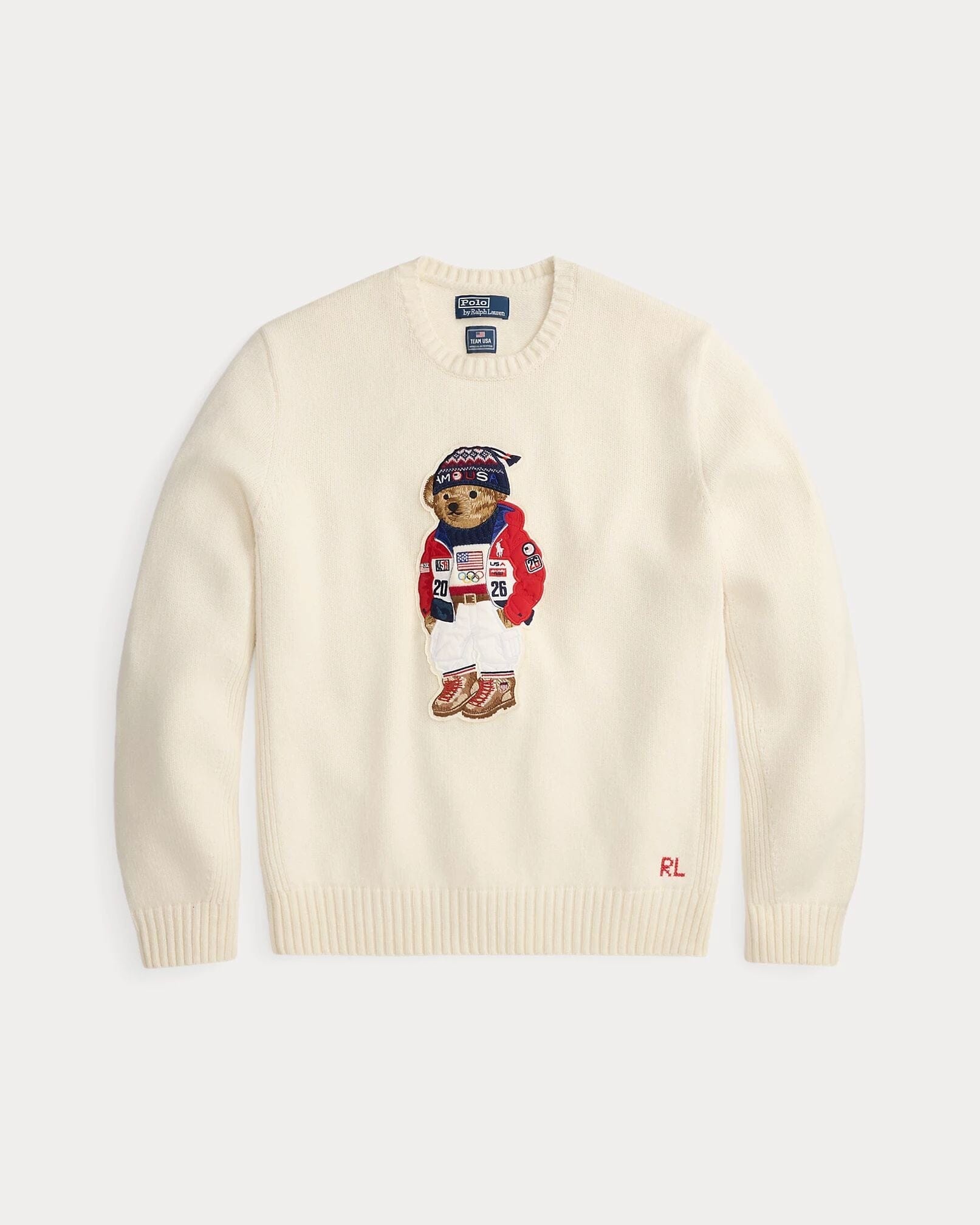 R.L Team USA Polo Bear Sweater