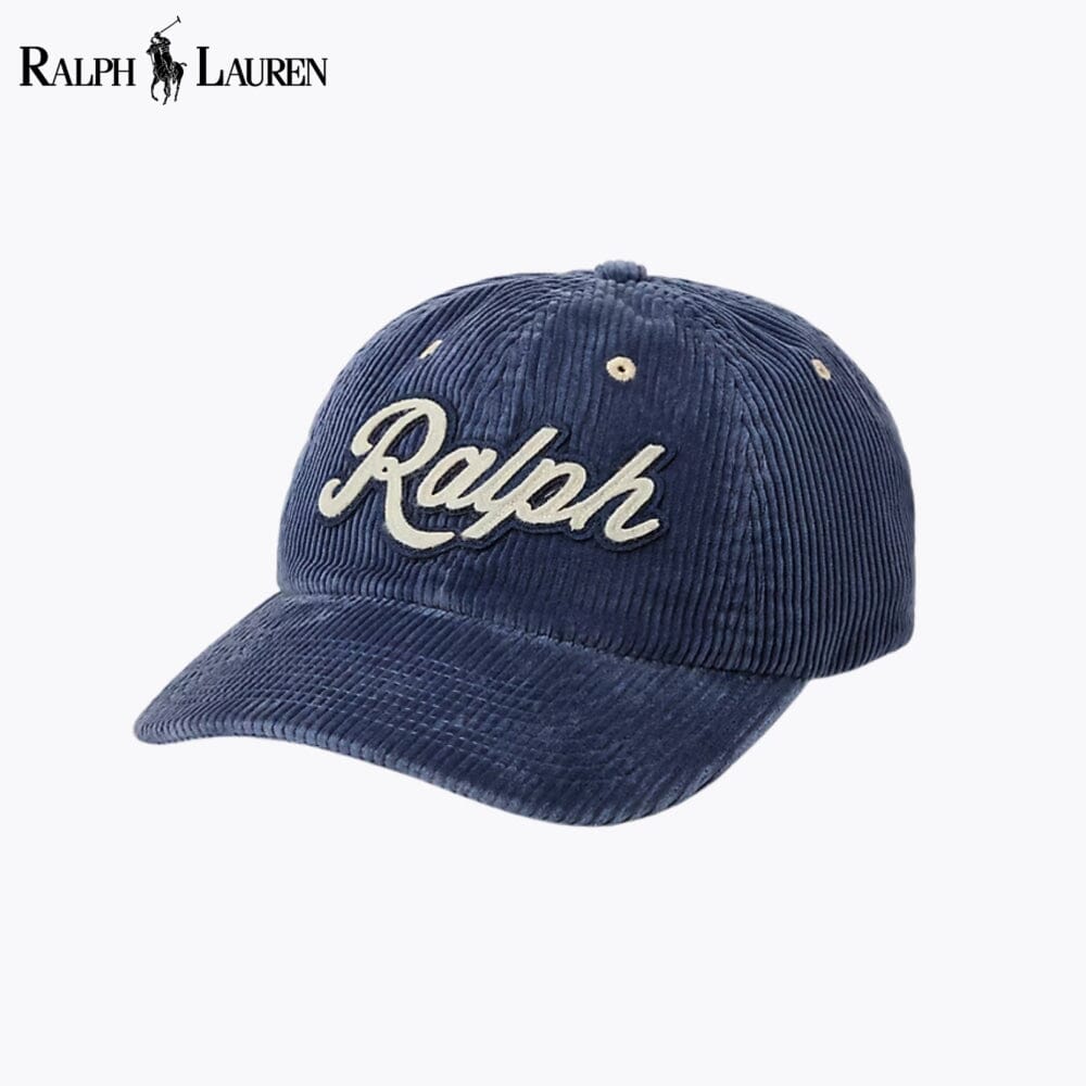 R.L Logo Corduroy Ball Cap
