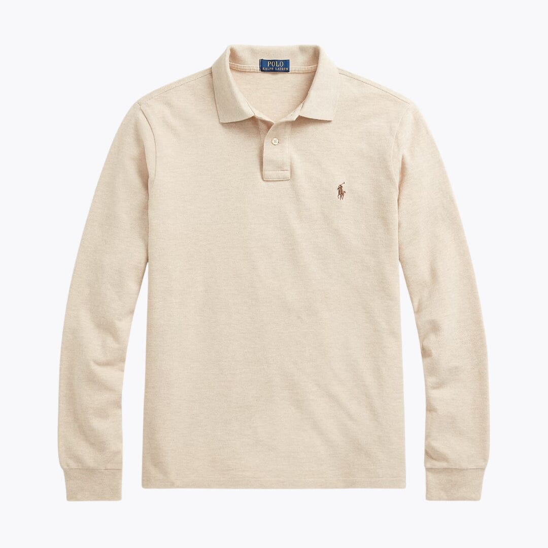 R.L Mesh Long-Sleeve Polo Shirt