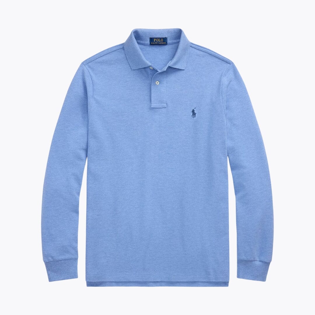 R.L Mesh Long-Sleeve Polo Shirt