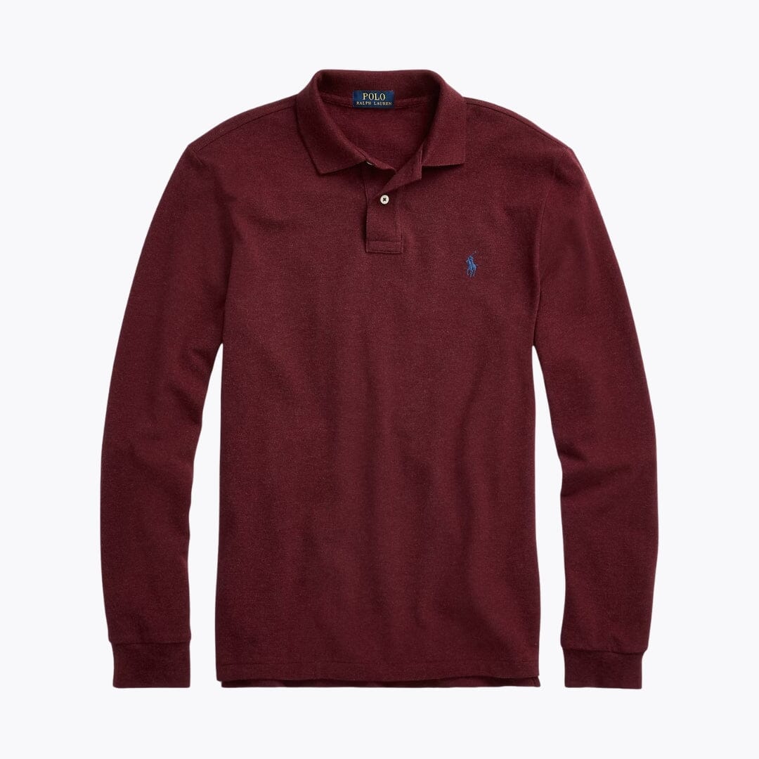 R.L Mesh Long-Sleeve Polo Shirt