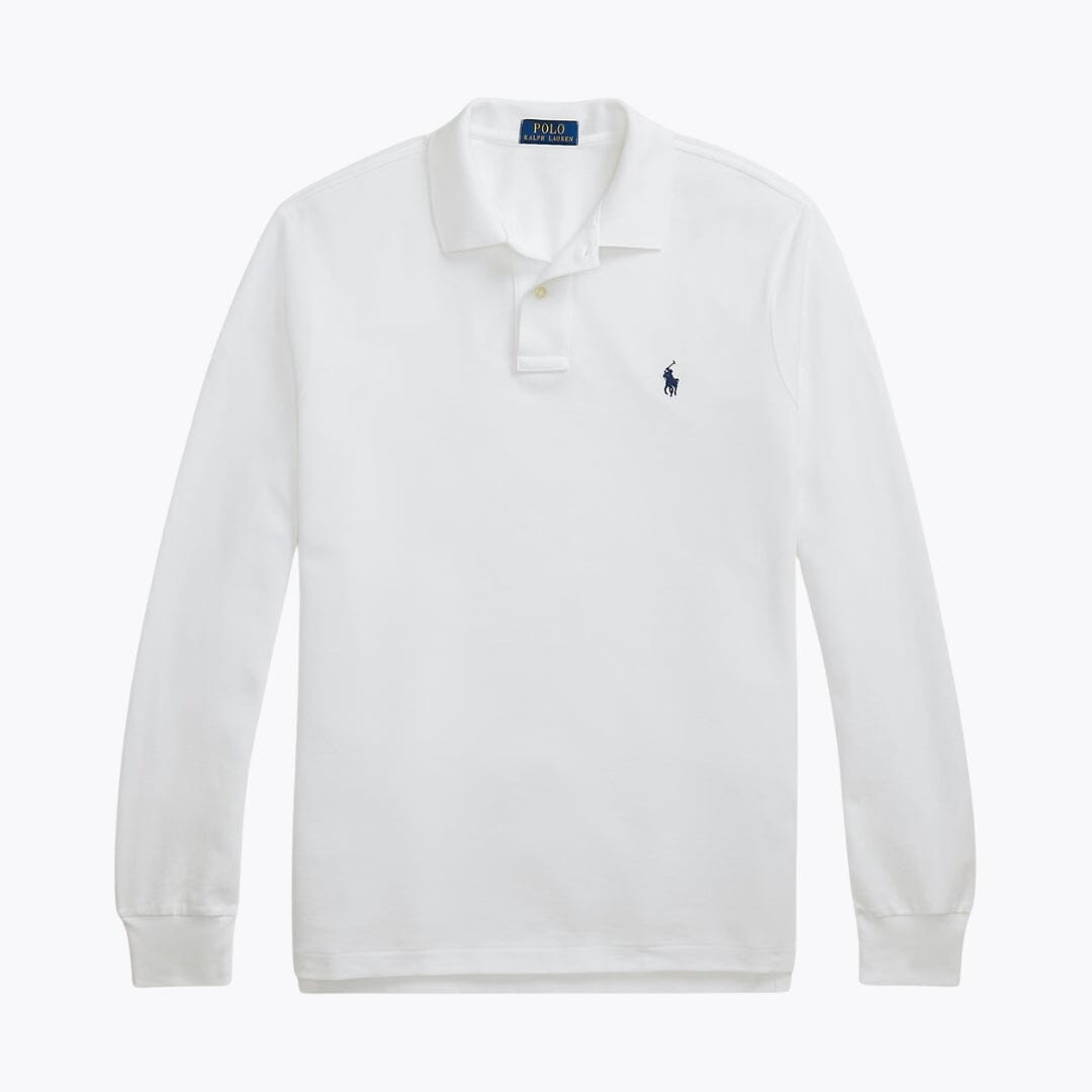 R.L Mesh Long-Sleeve Polo Shirt