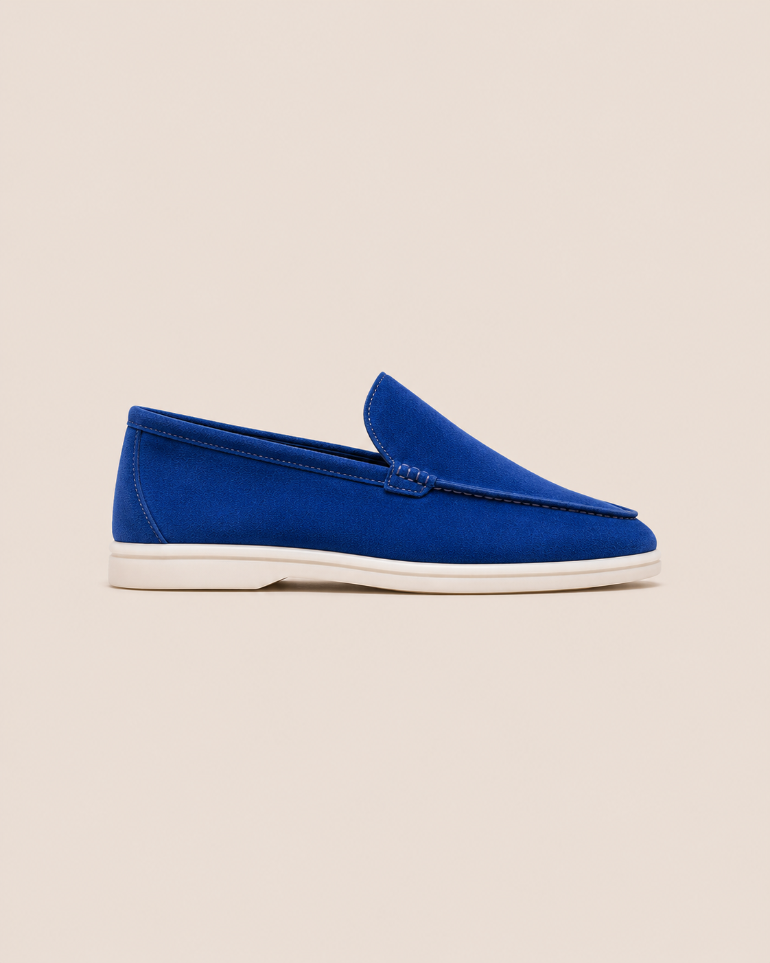 Royal Blue Cowhide Sorrento Slip-Ons — view 1