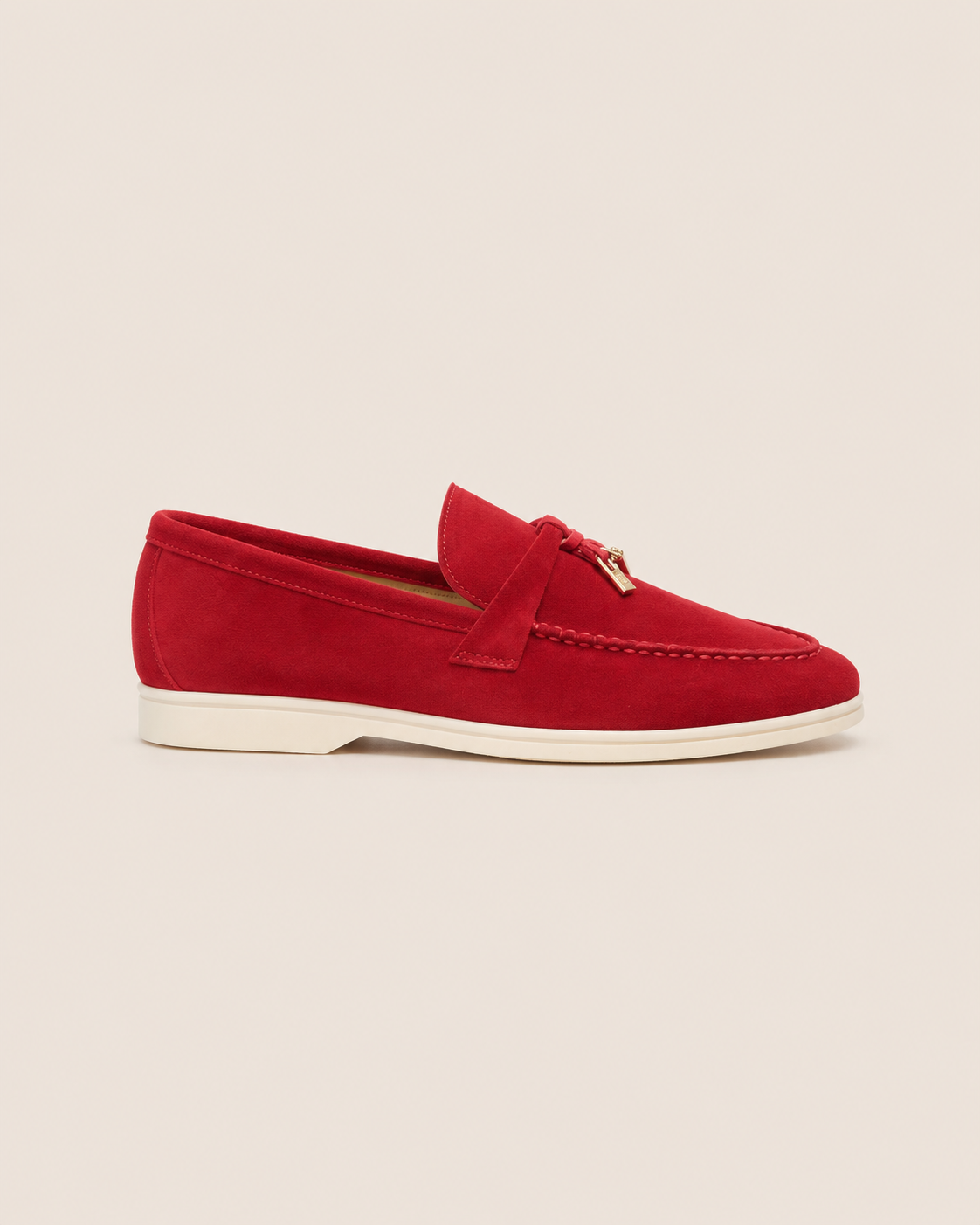 Lady Wine Red Ischia Buckle Loafer — view 1
